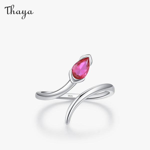 Thaya925 Silver Simple Snake Ring