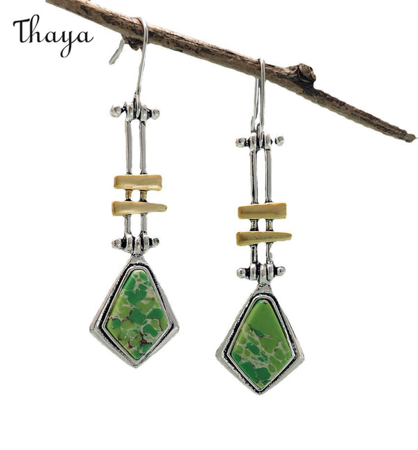 Boucles d'oreilles flèches turquoise de Thaya Fashion