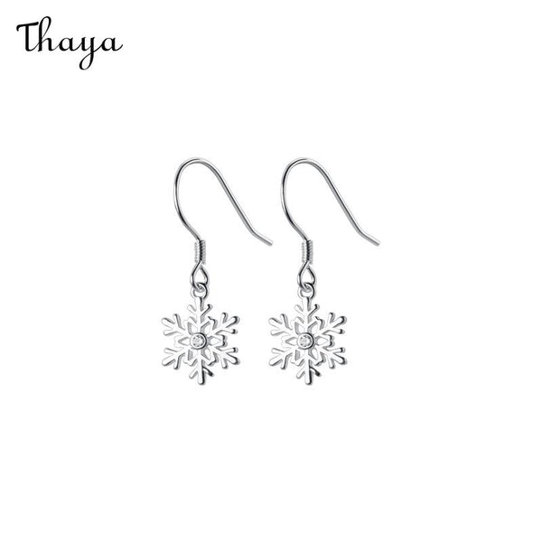 Crochets d'oreille flocon de neige Thaya